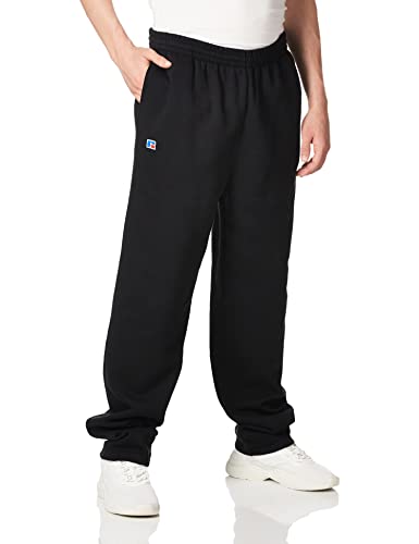Russell Athletic Herren Cotton Rich 2.0 Premium Fleece Sweatpants Trainingshose, Schwarz, Klein von Russell Athletic