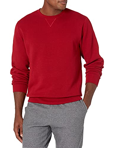 Russell Athletic Herren Dri-Power Fleece Sweatshirt - Rot - X-Groß von Russell Athletic