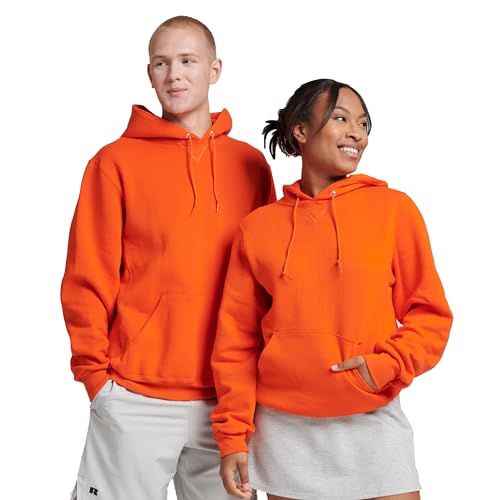Russell Athletic Herren Dri-Power Fleece Sweatshirts & Hoodies - Orange - Large von Russell Athletic