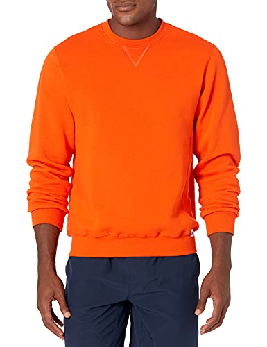 Russell Athletic Herren Dri-Power Fleece Sweatshirts & Hoodies - Orange - Small von Russell Athletic