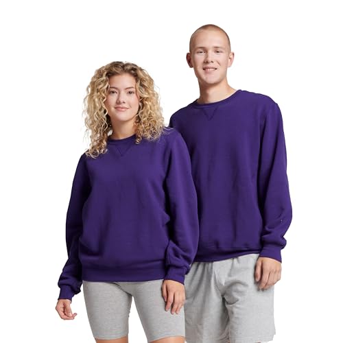 Russell Athletic Herren Dri-Power Fleece Sweatshirts & Hoodies - Violett - Large von Russell Athletic
