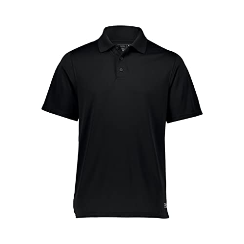 Russell Athletic Herren Dri-Power Performance Golf Polo Golfhemd, schwarz, 3X-Large von Russell Athletic
