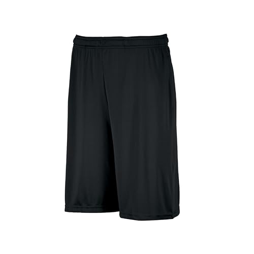 Russell Athletic Herren Dri-Power Performance Taschen Shorts, Schwarz, Groß von Russell Athletic