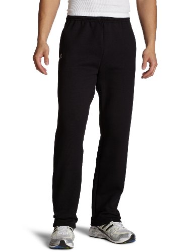 Russell Athletic Herren Dri Power Fleece Open Bottom Sweatpants with Pockets, Relaxed Fit, Moisture Wicking Trainingshose, Schwarz, 3XL von Russell Athletic