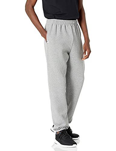 Russell Athletic Herren Dri-Power Fleece Sweatpants & Jogger-Feuchtigkeitstransport-Mit oder ohne Taschen-Größen S-4x Trainingshose, Oxford, 3XL von Russell Athletic