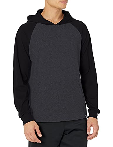 Russell Athletic Herren Essential Cotton Hoodie Hemd, Black Heather/Black, X-Large von Russell Athletic