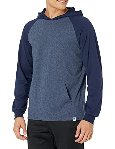 Russell Athletic Herren Essential Cotton Hoodie Hemd, Vintage Navy/Navy, S von Russell Athletic