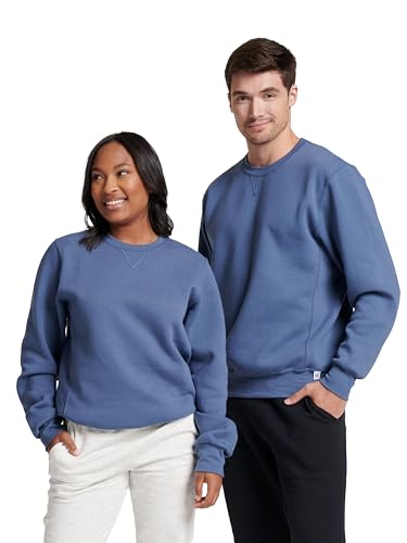 Russell Athletic Herren Men's Dri-Power Crewneck Fleece Sweatshirt, Vintage-Blau, Medium von Russell Athletic