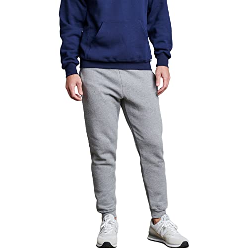 Russell Athletic Herren Dri Power Fleece-Jogginghose mit Taschen, Entspannte Passform, Feuchtigkeitstransport Trainingshose, Oxford, Groß von Russell Athletic