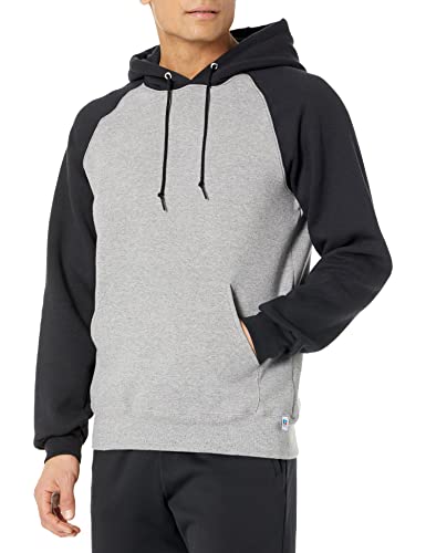 Russell Athletic Herren Men's Dri Power Pullover Fleece Kapuzenpullover, Hoodie-Oxford/schwarz, Large von Russell Athletic