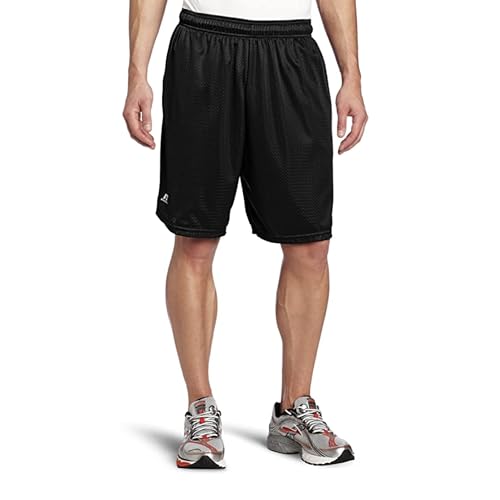 Russell Athletic Herren Mesh Pocket Short Kurz, Schwarz, 56 von Russell Athletic
