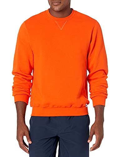 Russell Athletic Men's Dri-Power Fleece Sweatshirt, Burnt Orange, XXL von Russell Athletic