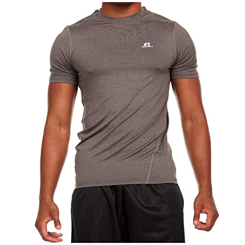 Russell Athletic Men's Fitted Short Sleeve Performance T-Shirt, Black Heather, Large Russell Athletic Men's Fitted Short Sleeve Performance T-Shirt, Black Heather, Large von Russell Athletic