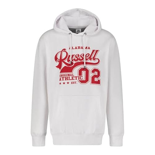Russell Athletic Original-Pull Over Hoody (001-UW) für Herren, Weiß, M von Russell Athletic