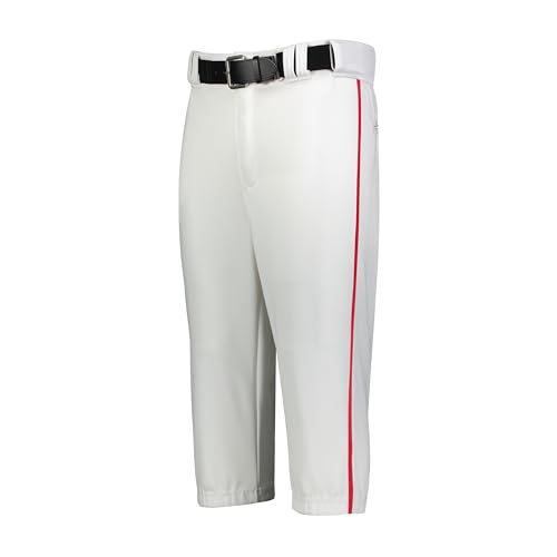 Russell Athletic Unisex-Erwachsene Piped Diamond Series Knicker 2.0 Hose, Weiß/Rot, 3X-Large von Russell Athletic