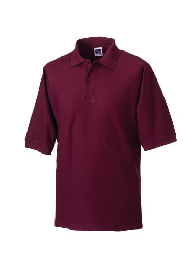 Russell Collection Klassisches Poloshirt aus Mischgewebe R-539M-0 M,Burgundy von Russell Athletic