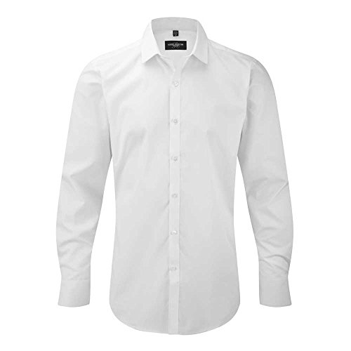 Russell Collection Mens Long Sleeve Ultimate Stretch Shirt von Russell Collection