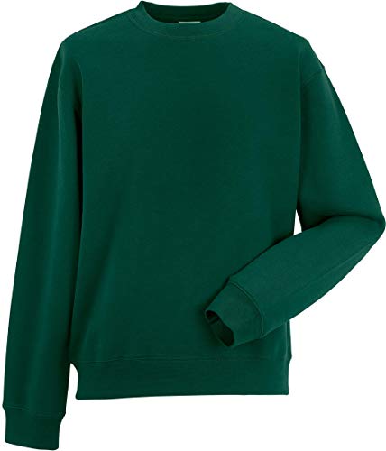 Russel Europe Herren Authentic Set-In Sweatshirt Rundhals Pullover, Größe:L, Farbe:Bottle Green von Russell