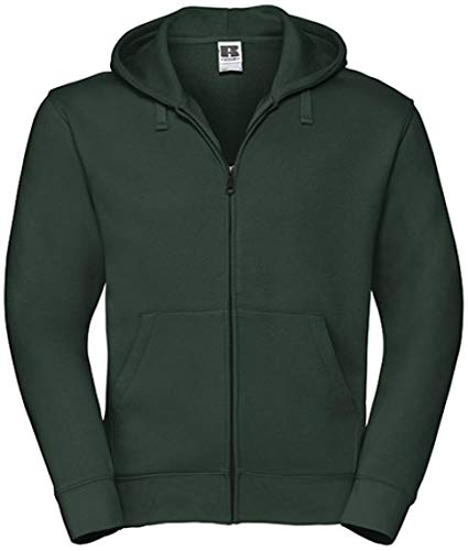 Russel Europe Herren Authentic Zipped Hoodie Kapuzenpullover, Größe:2XL, Farbe:Bottle Green von Russell Europe