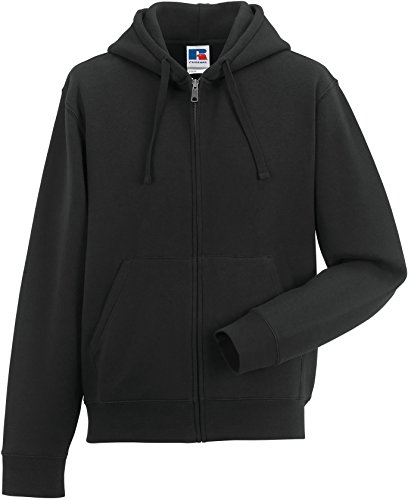 Russel Europe Herren Authentic Zipped Hoodie Kapuzenpullover, Größe:3XL, Farbe:Black von Russell Europe