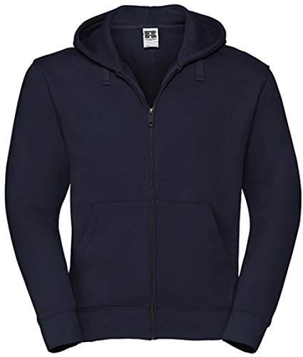 Russel Europe Herren Authentic Zipped Hoodie Kapuzenpullover, Größe:M, Farbe:French Navy von Russell Europe