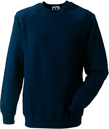 Russel Europe Herren Raglan Sweatshirt Pullover, Größe:L, Farbe:French Navy von Russell