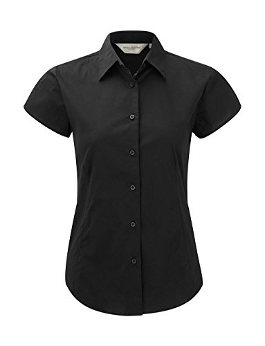 Russell Europe: Körperbetonte Stretch-Bluse R-947F-0, Größe:M;Farbe:Black von Russell Europe