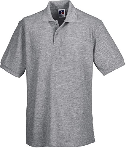 Russell Europe: Robustes Poloshirt bis 6XL R-599M-0, Größe:2XL;Farbe:Light Oxford von Russell Europe