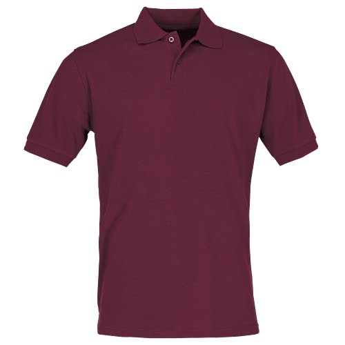 Russell Europe: Robustes Poloshirt bis 6XL R-599M-0, Größe:S;Farbe:Burgundy von Russell Europe