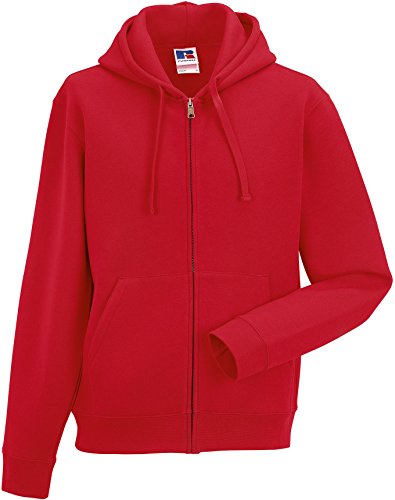 Russell Unisex Sweatjacke Authentic Zipped Hood R-266M-0 Classic Red XS von Russell Europe