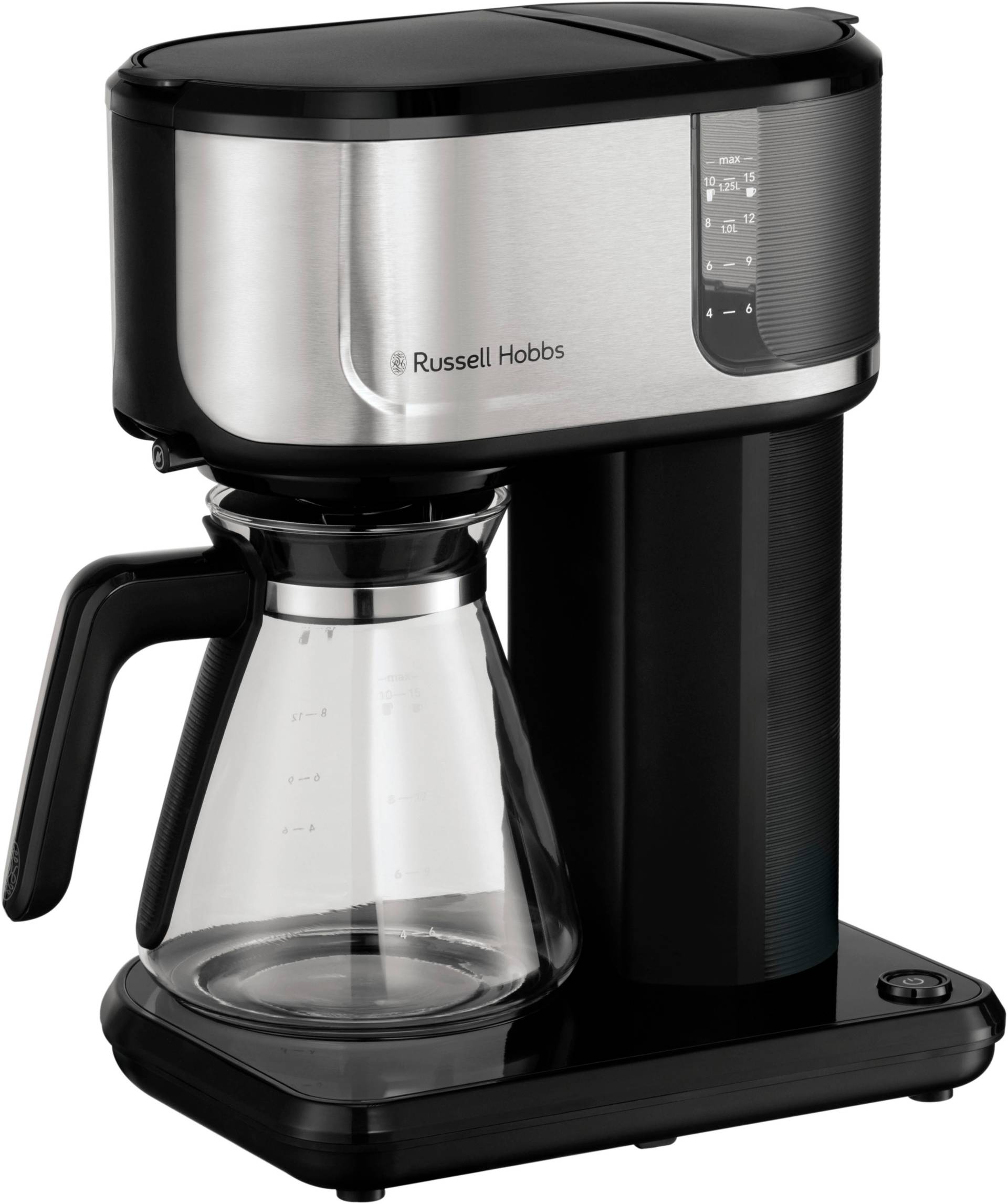 RUSSELL HOBBS Filterkaffeemaschine "Attentiv Black Coffee Bar 26840-56", 1,25 l Kaffeekanne, Papierfilter, 1x4 von Russell Hobbs