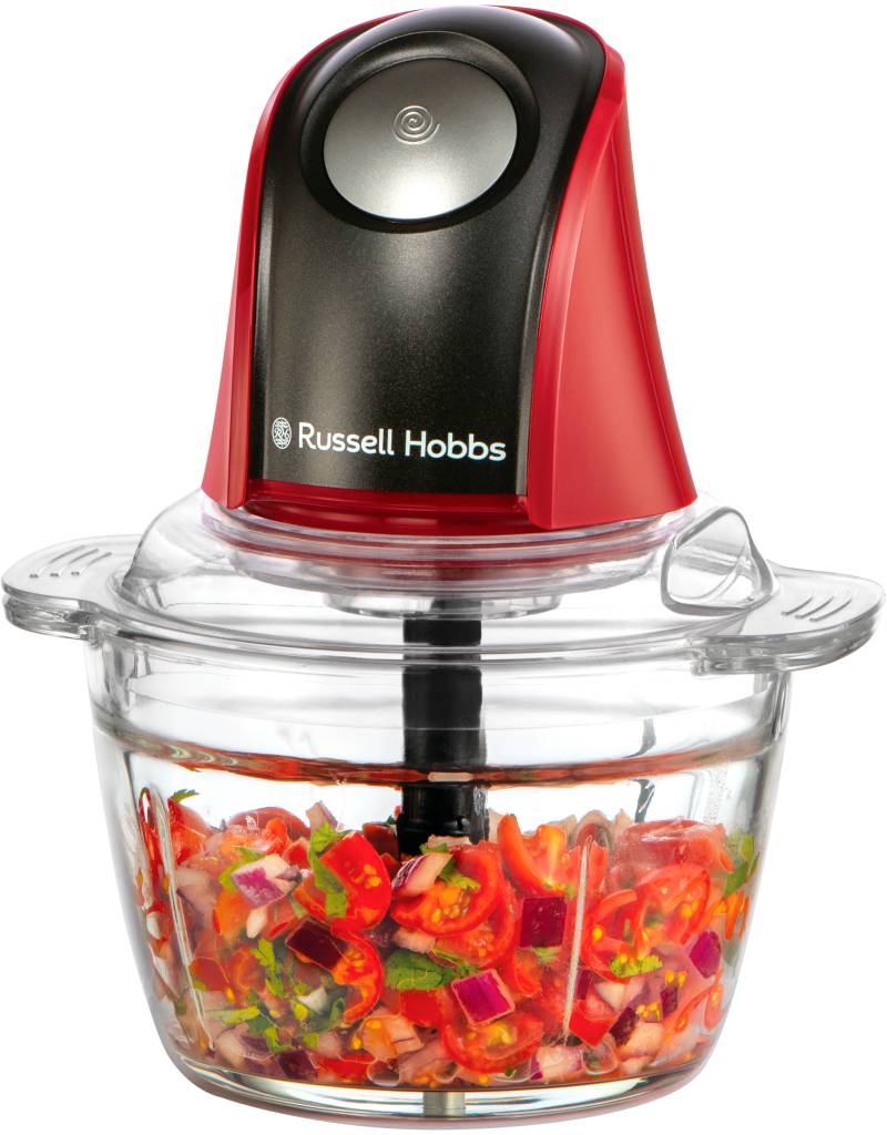 RUSSELL HOBBS Zerkleinerer "Desire 27130-56, 1L Glasbehälter mit Anti-Rutsch-Boden" 350 W spülmaschinengeeignetes Edelstahl Messer von Russell Hobbs