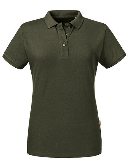 Russell Pure Organic Damen Pure Organic Polo Shirt Kurzarm 8 verschiedene Farben von Russell Pure Organic