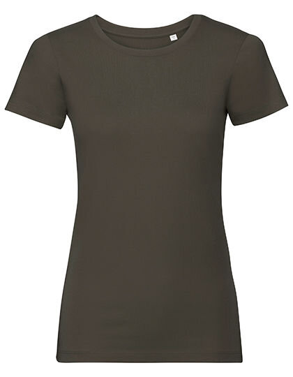 Russell Pure Organic Damen Pure Organic T-Shirt Rundhals in 13 verschiedenen Farben von Russell Pure Organic