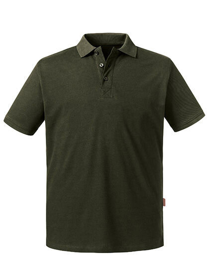 Russell Pure Organic Herren Pure Organic Polo Shirt Kurzarm 8 verschiedene Farben von Russell Pure Organic