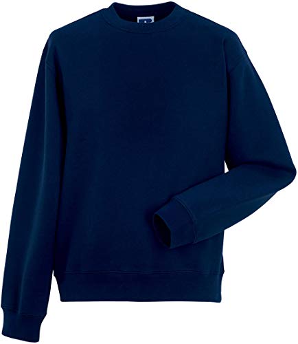 Russel Europe Herren Authentic Set-In Sweatshirt Rundhals Pullover, Größe:M, Farbe:French Navy von Russell