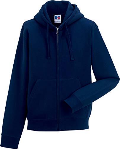 Russel Europe Herren Authentic Zipped Hoodie Kapuzenpullover, Größe:L, Farbe:French Navy von Russell