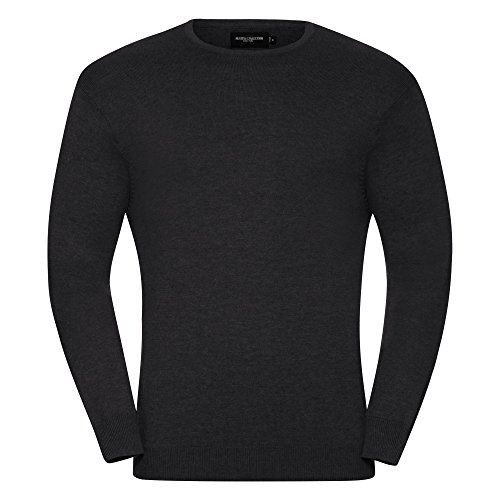 Russell Collection Herren Strick Pullover/Sweatshirt (2XL) (Graphit meliert) von Russell