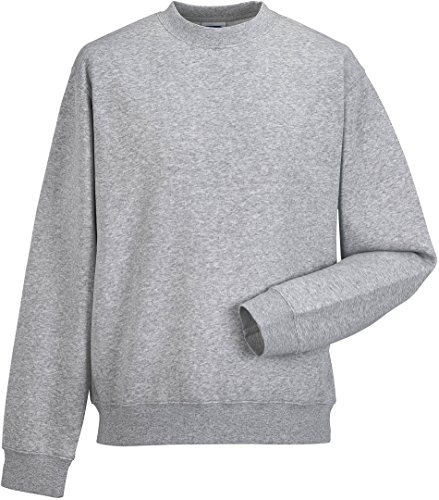 Russell Collection Klassisches Sweatshirt mit angesetzten Ärmeln R-262M-0, Farbe:Light Oxford;Größe:XXL von Russell