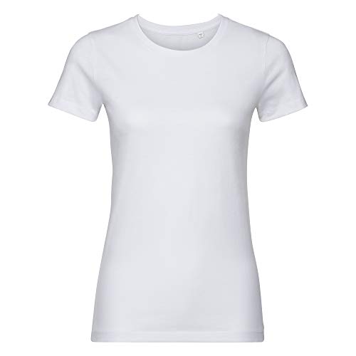 Russell Damen Authentic T-Shirt (S) (Weiß) von Russell