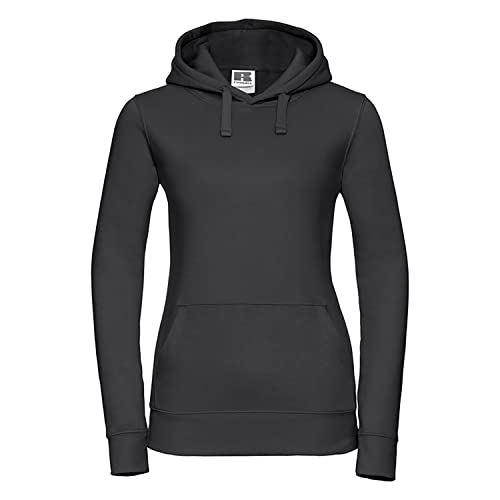 Russell Damen Kapuzenpullover, 3lagig (L) (Schwarz) von Russell