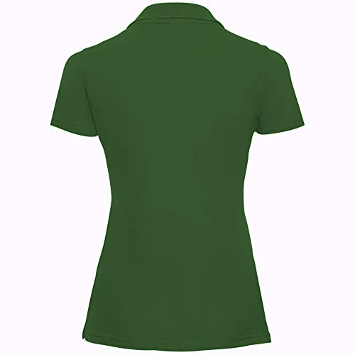 Russell Damen Polo Shirt Europe Klassik Kurzarm (L - 40) (Flaschengrün) von Russell