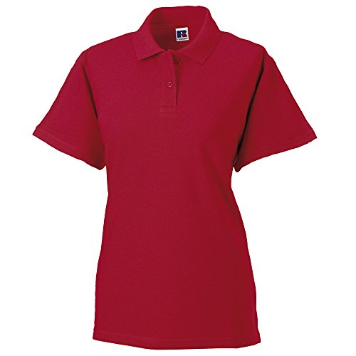 Russell Damen Polo Shirt Europe Klassik Kurzarm (M - 38) (Rot) von Russell