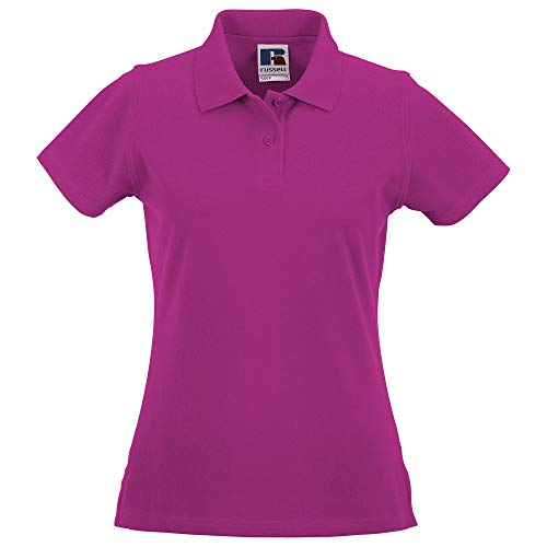 Russell Damen Polo Shirt Europe Klassik Kurzarm (XL - 42) (Fuchsia) von Russell