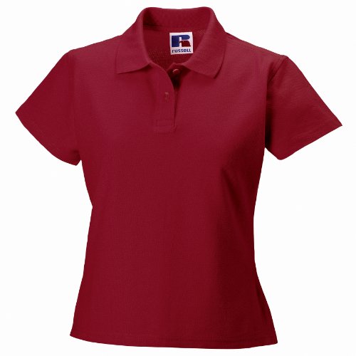 Russell Damen Polo Shirt Europe Ultimate Klassik Kurzarm (2XL - 44) (Rot) von Russell