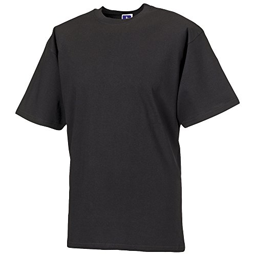 Russell Europe Herren T-Shirt, Kurzarm (2XL) (Schwarz) von Russell