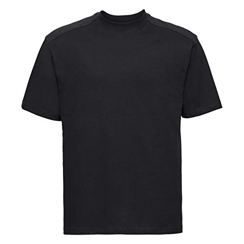 Russell Europe Herren T-Shirt/Arbeits-T-Shirt (S) (Schwarz) von Russell