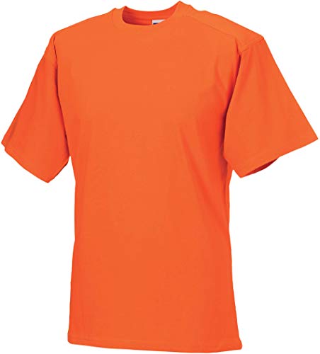 Russell Europe Herren T-Shirt/Arbeits-T-Shirt (2XL) (Orange) von Russell