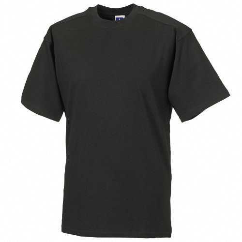 Russell Europe Herren T-Shirt/Arbeits-T-Shirt (L) (Schwarz) von Russell
