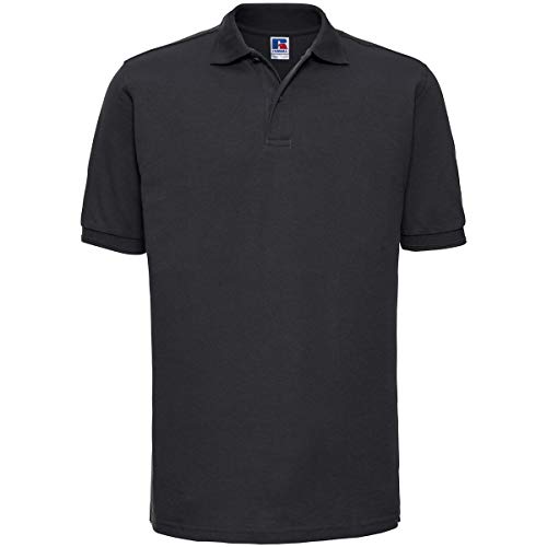 Russell Europe: Robustes Poloshirt bis 6XL R-599M-0, Größe:2XL;Farbe:Black von Russell